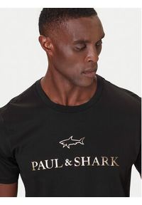 PAUL & SHARK - Paul&Shark T-Shirt 99311007 Czarny Regular Fit. Kolor: czarny. Materiał: bawełna #4
