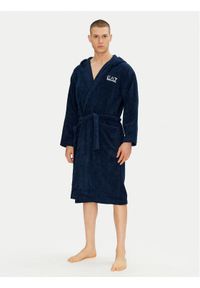 EA7 Emporio Armani Szlafrok 7M000441 AF14014 UB102 Granatowy. Kolor: niebieski. Materiał: bawełna