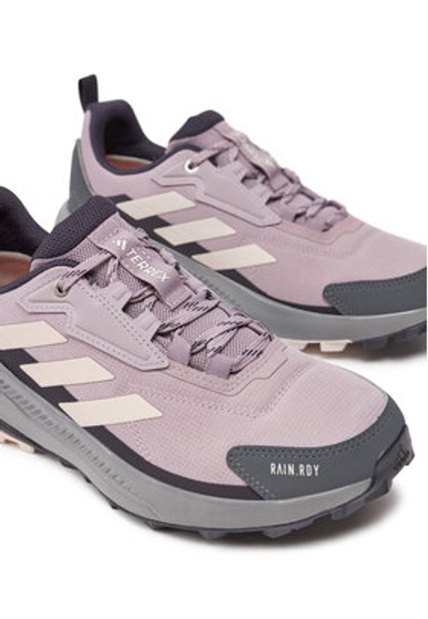 Adidas - adidas Trekkingi Terrex Anylander Rain.Rdy ID3471 Fioletowy. Kolor: fioletowy. Materiał: mesh, materiał