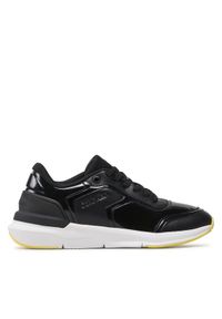 Calvin Klein Sneakersy Flexi Runner Lace Up HW0HW01215 Czarny. Kolor: czarny. Materiał: skóra