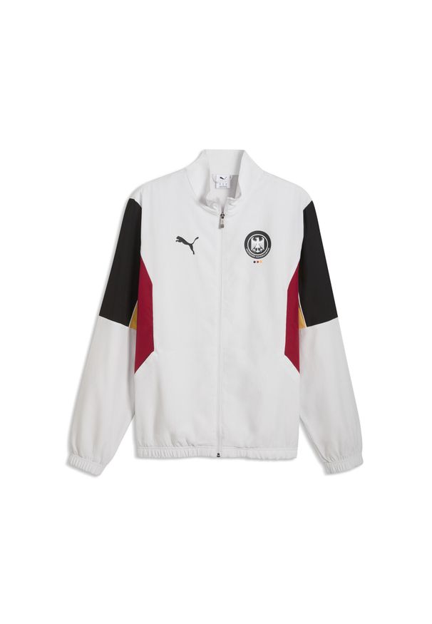 Puma - Kurtka dresowa retro męska niemieckiej reprezentacji w piłce ręcznej PUMA. Kolor: szary. Materiał: dresówka. Sport: piłka ręczna