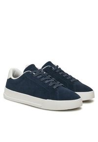 TOMMY HILFIGER - Tommy Hilfiger Sneakersy Court FM0FM05459 Granatowy. Kolor: niebieski. Materiał: zamsz, skóra #6
