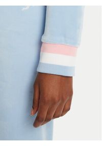 Juicy Couture Bluza Velour Crop JCWAS225351 Błękitny Regular Fit. Kolor: niebieski. Materiał: syntetyk, welur #5
