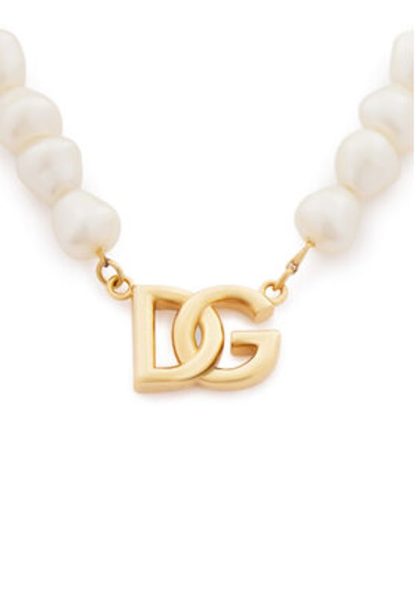 DOLCE & GABBANA - Dolce&Gabbana Naszyjnik WNQ6M1 W1111 Biały. Materiał: metalowe. Kolor: biały