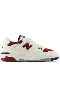 Buty New Balance BB550VRC - beżowe. Okazja: na co dzień. Kolor: beżowy. Materiał: materiał, syntetyk, guma, skóra. Szerokość cholewki: normalna. Sport: koszykówka, turystyka piesza #1