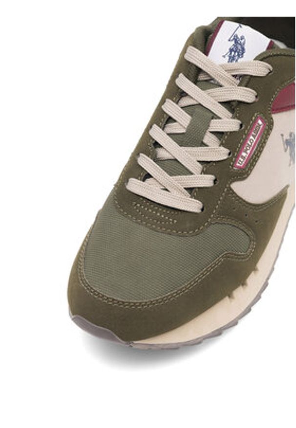 U.S. Polo Assn. Sneakersy BUZZY001M/CNU1 Khaki. Kolor: brązowy. Materiał: materiał