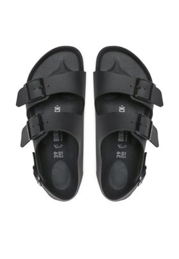 Birkenstock Sandały Milano 1024997 Czarny. Kolor: czarny. Materiał: skóra