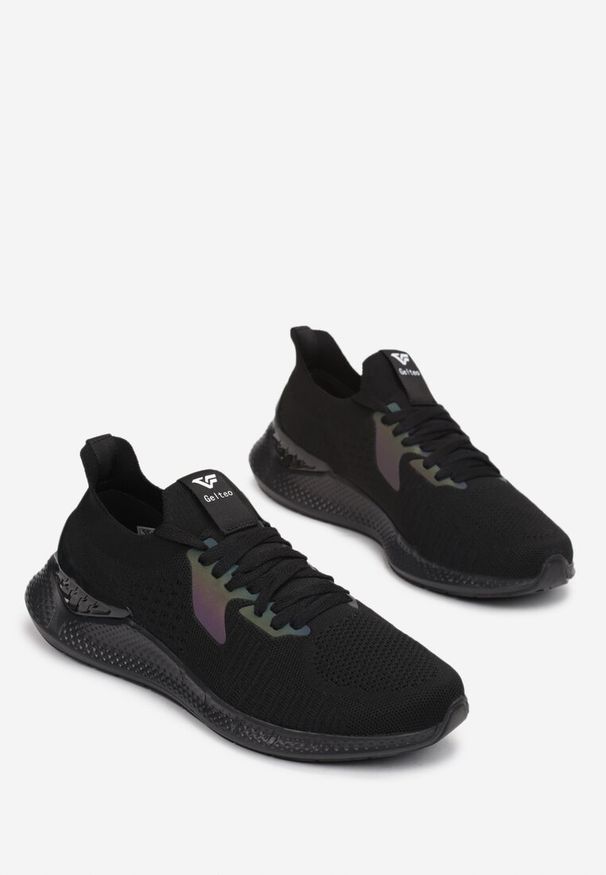 Born2be - Czarne Buty Sportowe Phiosesis. Nosek buta: okrągły. Kolor: czarny. Materiał: jeans, materiał. Szerokość cholewki: normalna