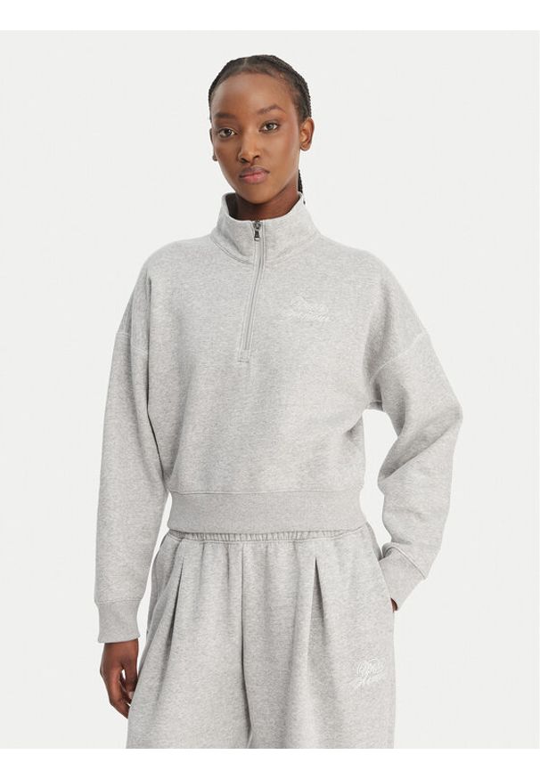 Under Armour Bluza Rival Fleece Script 6012292 Szary Regular Fit. Kolor: szary. Materiał: bawełna