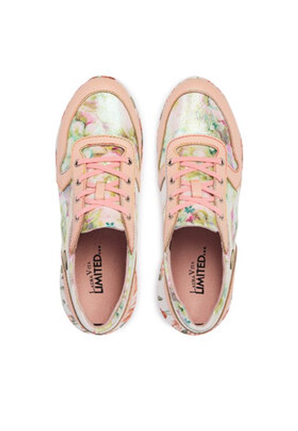 Laura Vita Sneakersy Joctao 30 Różowy. Kolor: różowy. Materiał: skóra