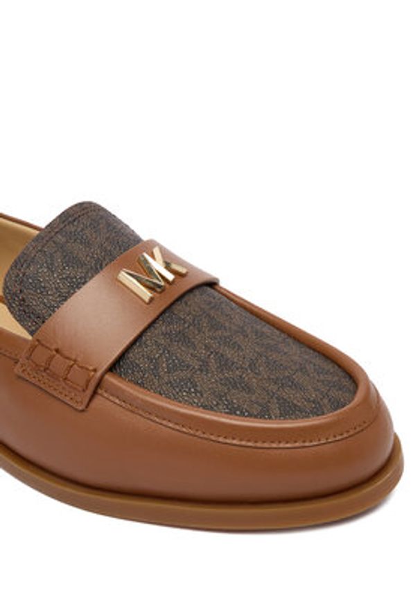 MICHAEL Michael Kors Loafersy Lec Loafer 40F5LXFP1B Brązowy. Kolor: brązowy. Materiał: skóra