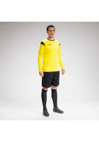 UHLSPORT - Dżersej z długim rękawem Uhlsport Squad 27. Kolor: czarny, żółty, wielokolorowy. Materiał: jersey. Długość rękawa: długi rękaw. Długość: długie
