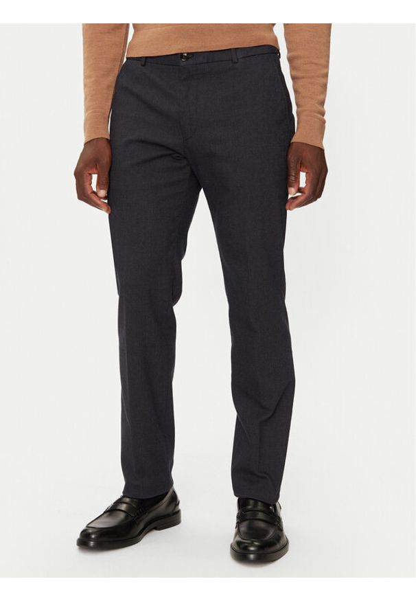 JOOP! Chinosy 17 JT-18Hank12-W 30043734 Granatowy Slim Fit. Kolor: niebieski. Materiał: syntetyk, bawełna
