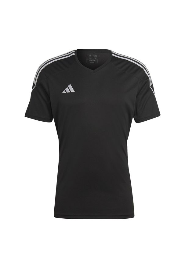 Adidas - Koszulka męska adidas Tiro 23 League Jersey. Kolor: biały, wielokolorowy, czarny. Materiał: jersey