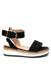 DeeZee Sandały WS091-01 Czarny. Kolor: czarny. Materiał: materiał #1