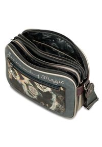 Brązowa Listonoszka Anekke Real Modna Torebka Damska. Kolor: brązowy. Wzór: haft, aplikacja, motyw z bajki. Dodatki: z haftem, z aplikacjami. Styl: casual #6