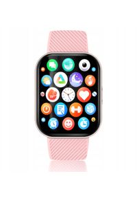 Smartwatch Wenom Smartwatch męski / damski - rozmowy, sport, zdrowie, IP68, Różowy Ciśnienie. Rodzaj zegarka: smartwatch. Kolor: różowy. Styl: sportowy #1