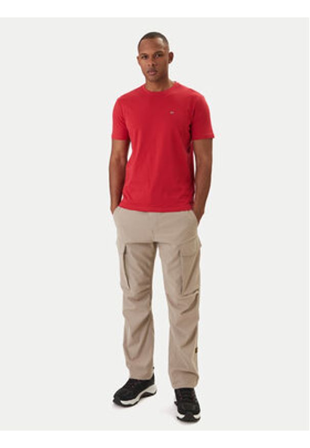 Napapijri T-Shirt Salis NP0A4H8D Czerwony Regular Fit. Kolor: czerwony. Materiał: bawełna