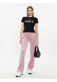 Juicy Couture T-Shirt Ryder Rodeo JCBCT223826 Czarny Slim Fit. Kolor: czarny. Materiał: bawełna #2