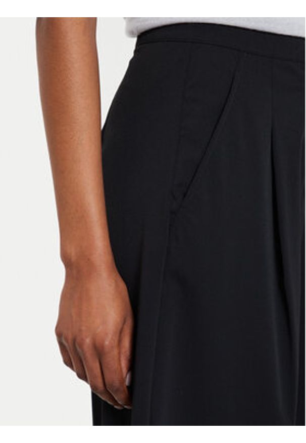 Max Mara Leisure Spodnie materiałowe Bonn 2426786017 Czarny Relaxed Fit. Kolor: czarny. Materiał: syntetyk