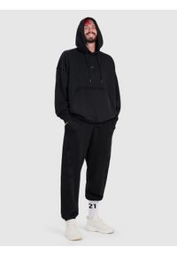 4f - 4F Bluza dresowa oversize nierozpinana z kapturem męska 4F x Tomasz Fornal - szara L. Okazja: na co dzień. Typ kołnierza: kaptur. Kolor: szary. Materiał: dresówka. Wzór: aplikacja. Styl: casual, sportowy #2