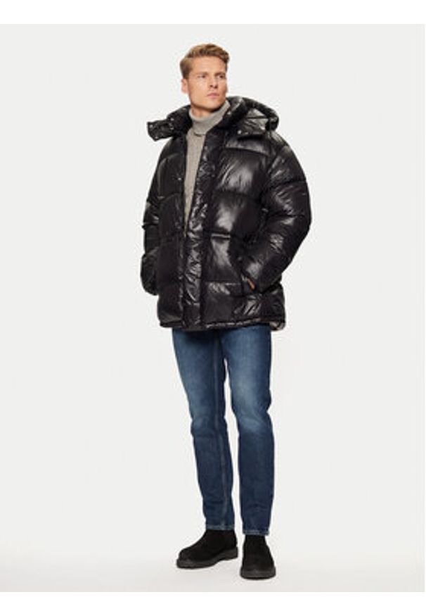 Jack & Jones - Jack&Jones Kurtka zimowa Green Point 12268209 Czarny Loose Fit. Kolor: czarny. Materiał: syntetyk. Sezon: zima
