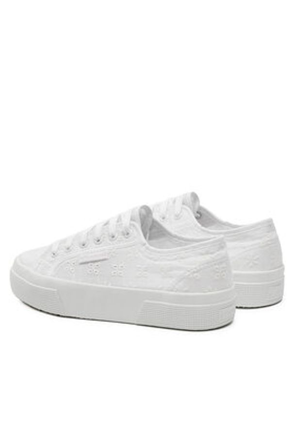 Superga Tenisówki Flower Sangallo 2740 S2148KW Biały. Kolor: biały. Materiał: materiał
