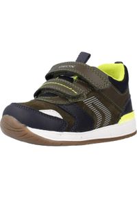 Geox - Buty GEOX B RISHON BOY Zielony. Kolor: zielony. Materiał: syntetyk, tkanina. Sport: turystyka piesza