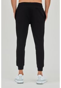 Guess - GUESS Czarne męskie spodnie dresowe, Rozmiar XL. Kolor: czarny. Materiał: dresówka #6