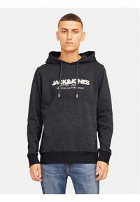 Jack & Jones Bluza Alvis 12256848 Czarny Standard Fit. Kolor: czarny. Materiał: syntetyk, bawełna