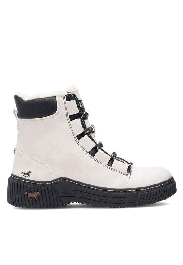 Mustang Trzewiki 1436-605 Biały. Kolor: biały. Materiał: materiał