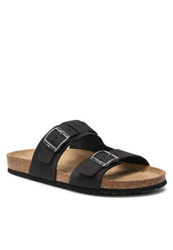 Geox Klapki U Sandal Ghita B U159VB 00032 C9999 Czarny. Kolor: czarny. Materiał: nubuk, skóra