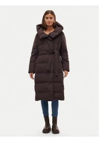 Vero Moda Płaszcz zimowy Leonie 10311566 Brązowy Regular Fit. Kolor: brązowy. Materiał: syntetyk. Sezon: zima