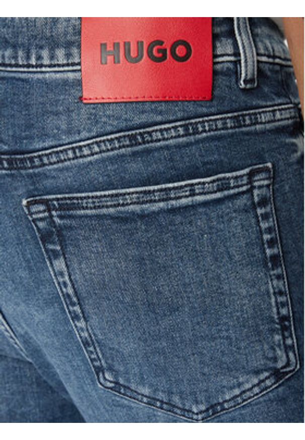 Hugo - HUGO Jeansy 50530587 Niebieski Slim Fit. Kolor: niebieski