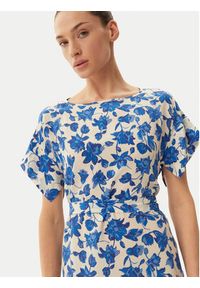 Weekend Max Mara Sukienka letnia Cannes 2515221092 Niebieski Regular Fit. Kolor: niebieski. Materiał: jedwab. Sezon: lato #3