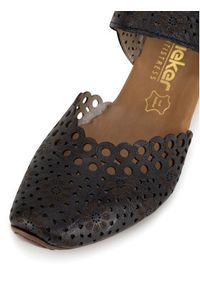 Rieker Czółenka 43753-00 Czarny. Kolor: czarny. Materiał: skóra #6