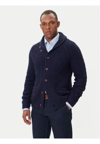 Polo Ralph Lauren Sweter 710978303001 Granatowy Regular Fit. Typ kołnierza: polo. Kolor: niebieski. Materiał: wełna