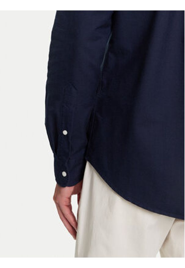TOMMY HILFIGER - Tommy Hilfiger Koszula Solid Heritage MW0MW35774 Granatowy Regular Fit. Kolor: niebieski. Materiał: bawełna