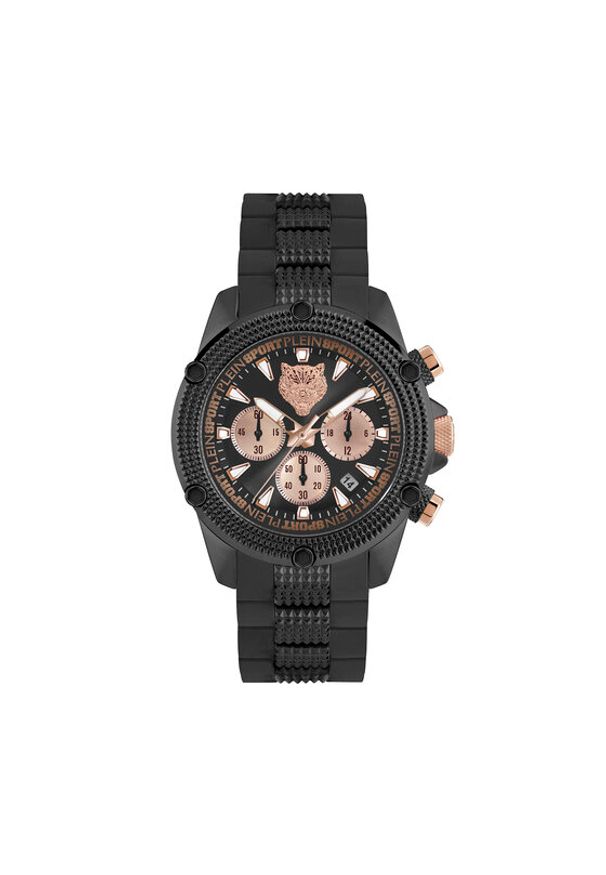Plein Sport Zegarek Hurricane PSDBA0323 Czarny. Kolor: czarny. Materiał: syntetyk. Styl: sportowy