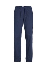 Jack&Jones Junior Spodnie dresowe 12236801 Granatowy Comfort Fit. Kolor: niebieski. Materiał: dresówka, bawełna