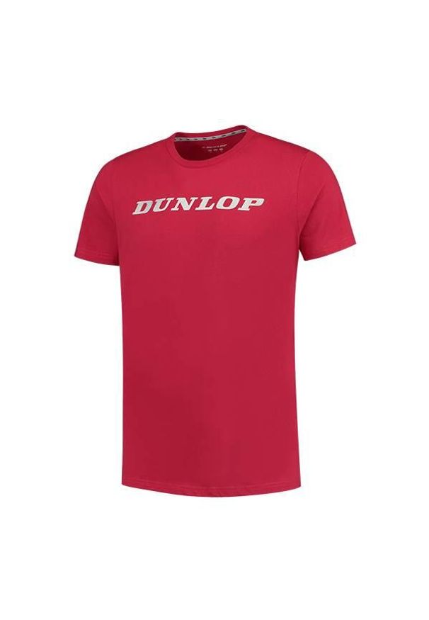 DUNLOP - Koszulka sportowa męska Dunlop Essentials Tee. Kolor: czerwony. Sport: tenis