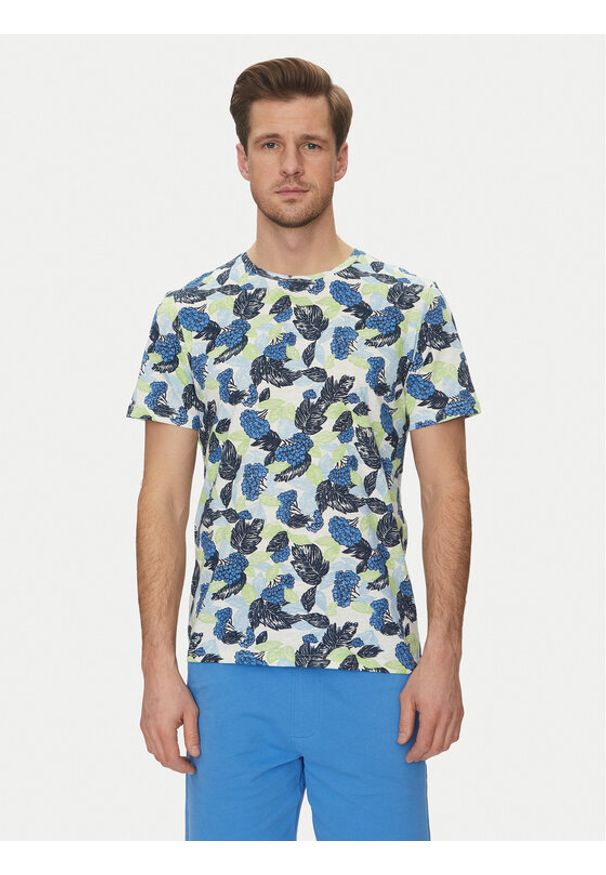 Blend T-Shirt 20717778 Niebieski Regular Fit. Kolor: niebieski. Materiał: bawełna