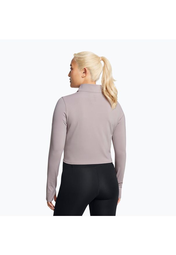 Longsleeve do biegania damski Under Armour Launch Elite Half Zip. Kolor: szary. Długość rękawa: długi rękaw. Sport: fitness