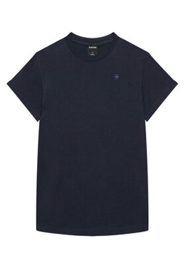 G-Star RAW - G-Star Raw T-Shirt Base-S D16411-336 Granatowy Regular Fit. Kolor: niebieski. Materiał: bawełna