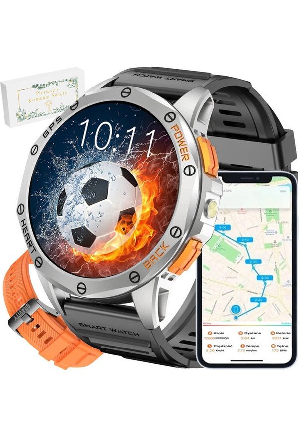 Gravity - Zegarek Komunijny SMARTWATCH-GPS- GRAVITY GT24-4 SR/BK/OG. Rodzaj zegarka: smartwatch