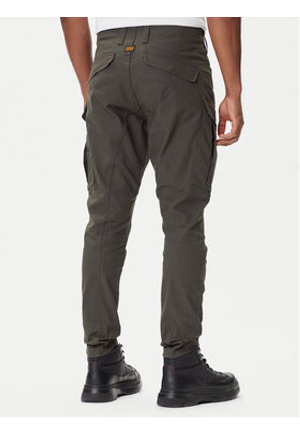 G-Star RAW - G-Star Raw Spodnie materiałowe Zip Pocket 3D D24307-E172 Zielony Skinny Fit. Kolor: zielony. Materiał: bawełna