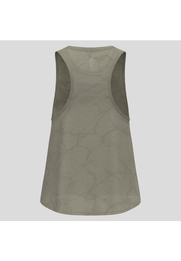 Koszulka damska bez rękawów Odlo ZEROWEIGHT ENGINEERED CHILL-TEC Tank crew neck. Kolor: zielony. Długość rękawa: bez rękawów. Sport: bieganie