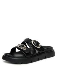Badura Klapki CHAMOMILE-7Y002 Czarny. Kolor: czarny. Materiał: skóra #5