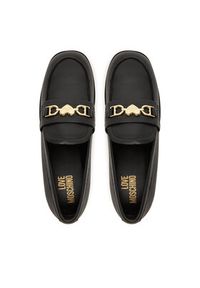 Love Moschino - LOVE MOSCHINO Loafersy JA10242G1NIA000035 Czarny. Kolor: czarny. Materiał: skóra #4