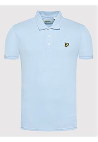 Lyle & Scott Polo Plain SP400VOG Błękitny Regular Fit. Typ kołnierza: polo. Kolor: niebieski. Materiał: bawełna #4